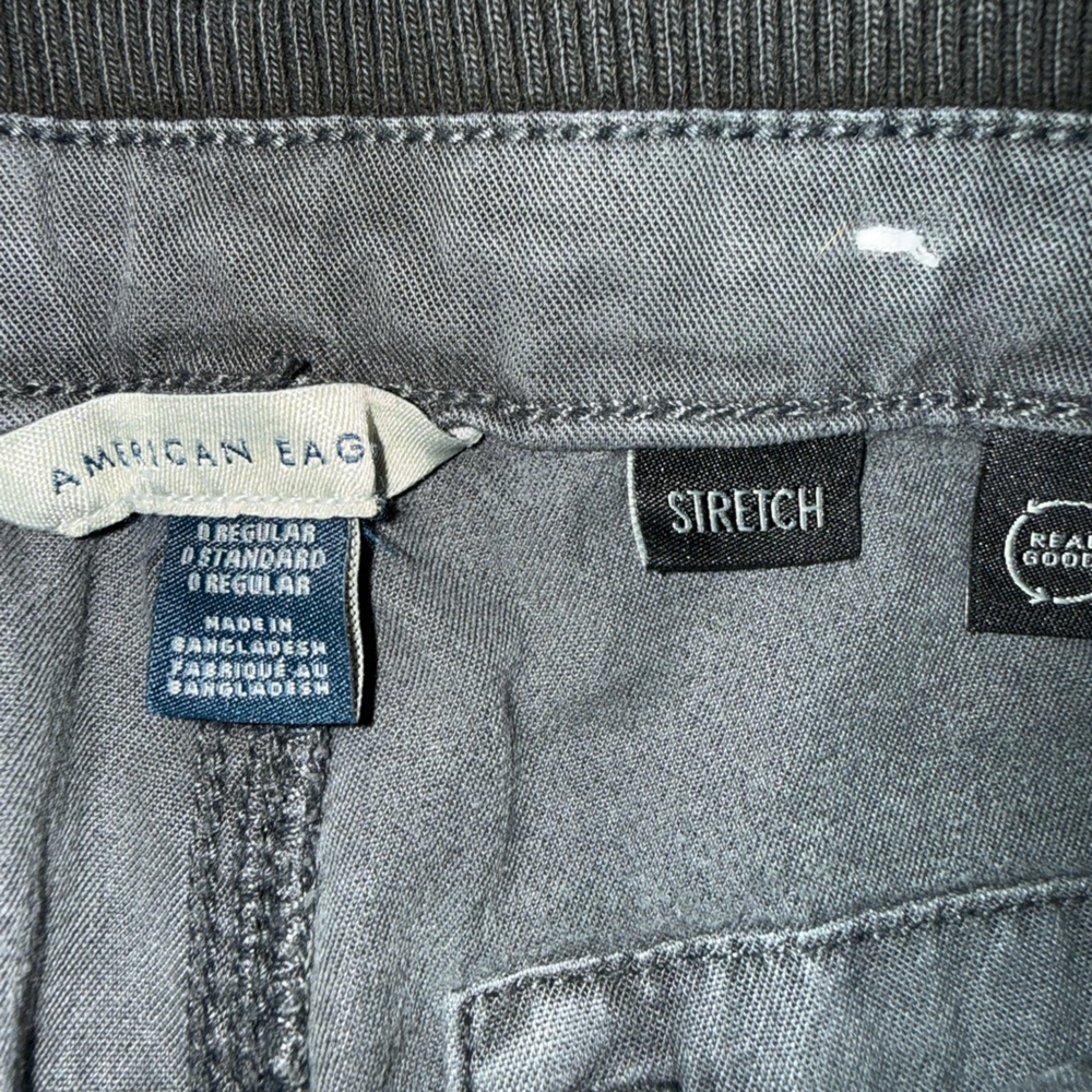 American Eagle Outfitters Gray Wide Leg Cargo Pants - Picture 6 of 7
